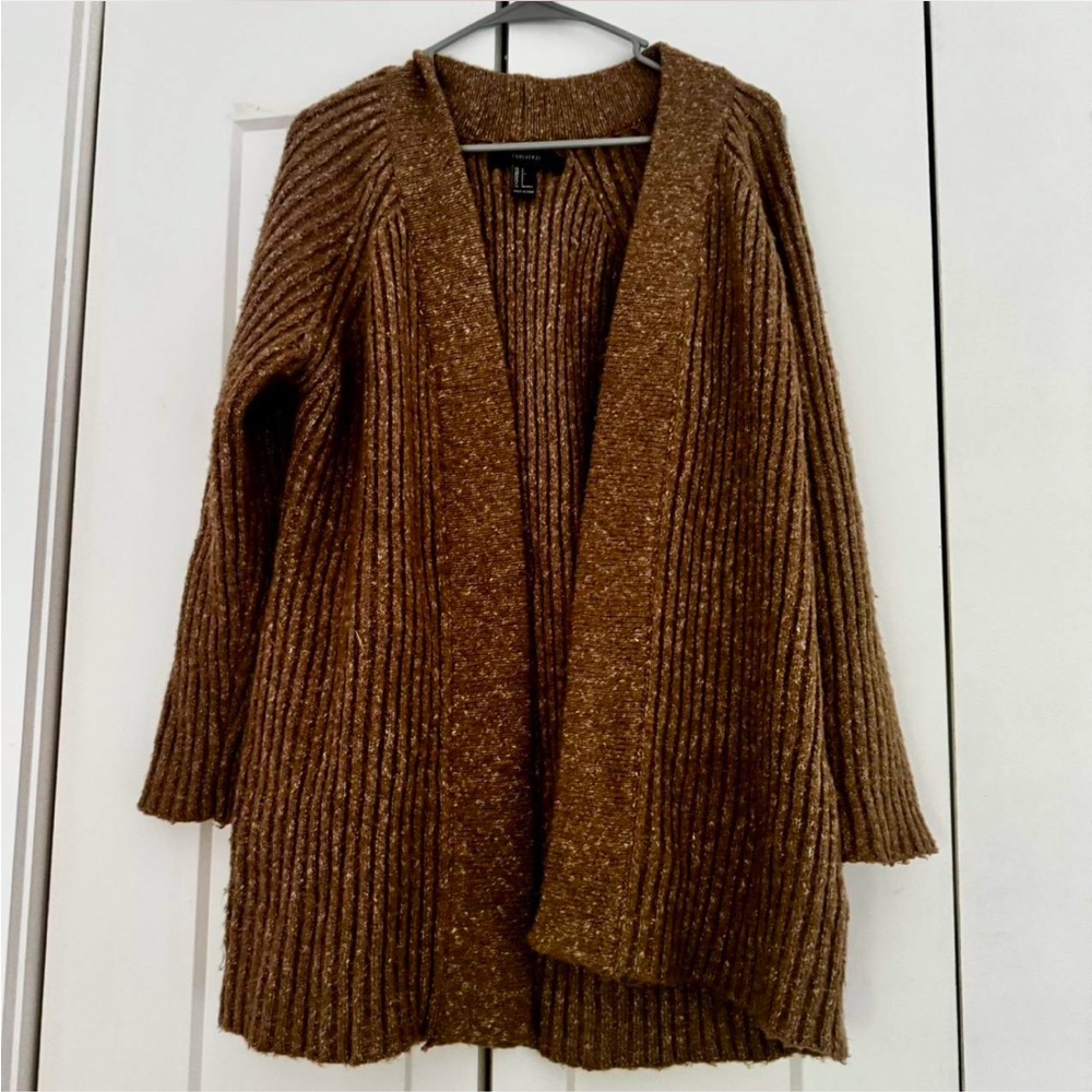 Brown Forever 21 cardigan